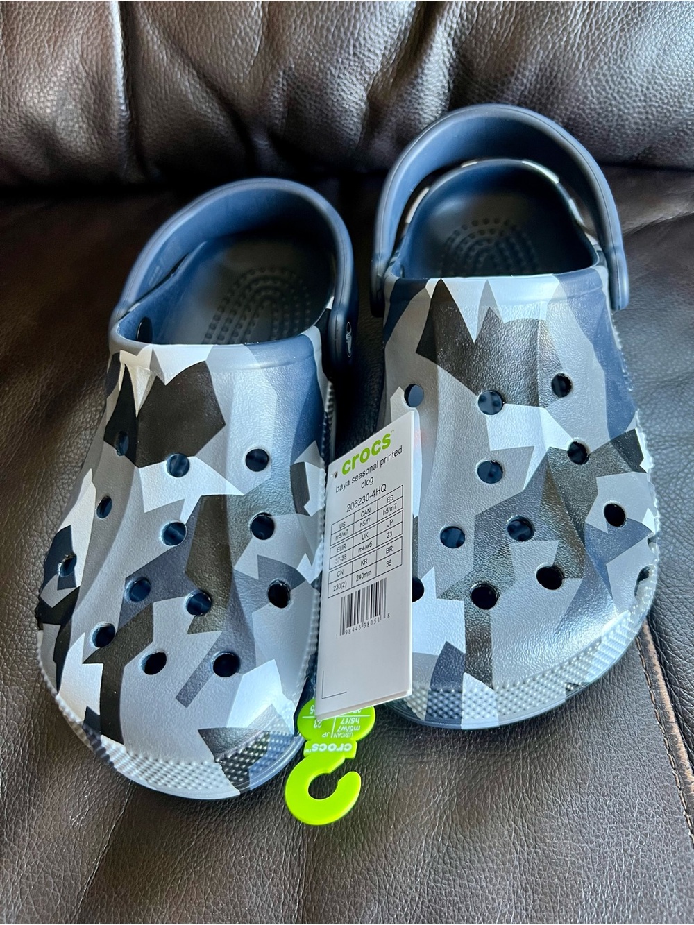 CROCS Kids Clog - Blue and Gray Camouflage - Picture 5 of 5